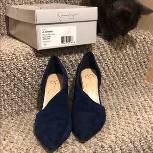 Navy Suede Jessica Simpson Shoes